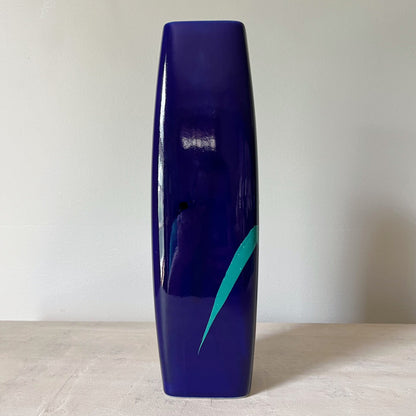 Fukagawa Cobalt Blue Japanese Vase