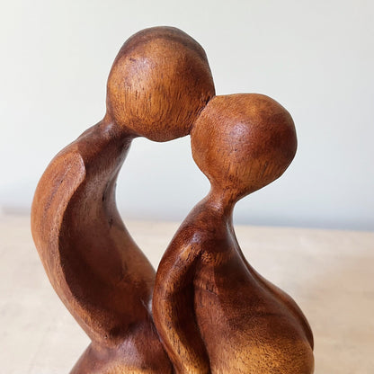 Abstract Romantic Solid Wood Sculpture