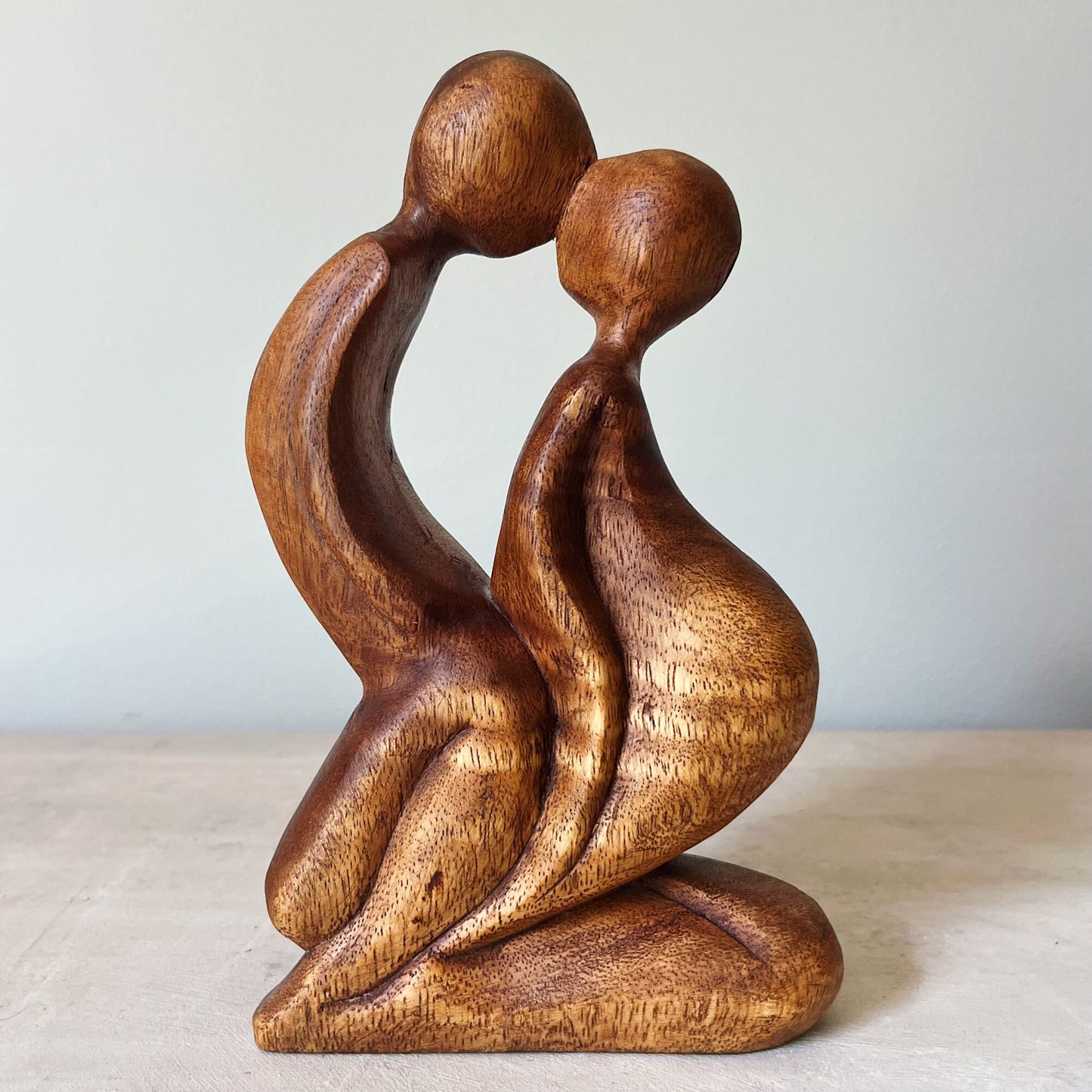 Abstract Romantic Solid Wood Sculpture