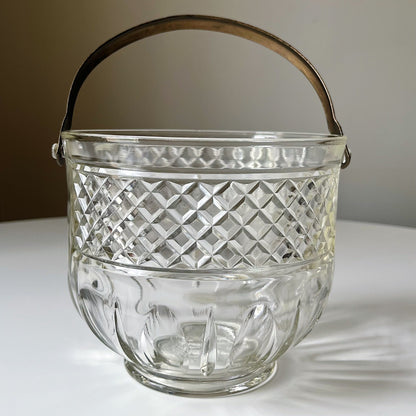 Crystal Ice Bucket with Diamond Pattern