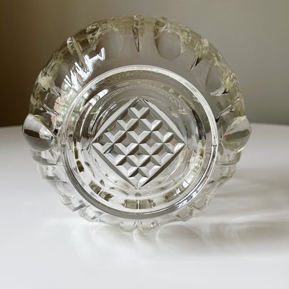 Crystal Ice Bucket with Diamond Pattern