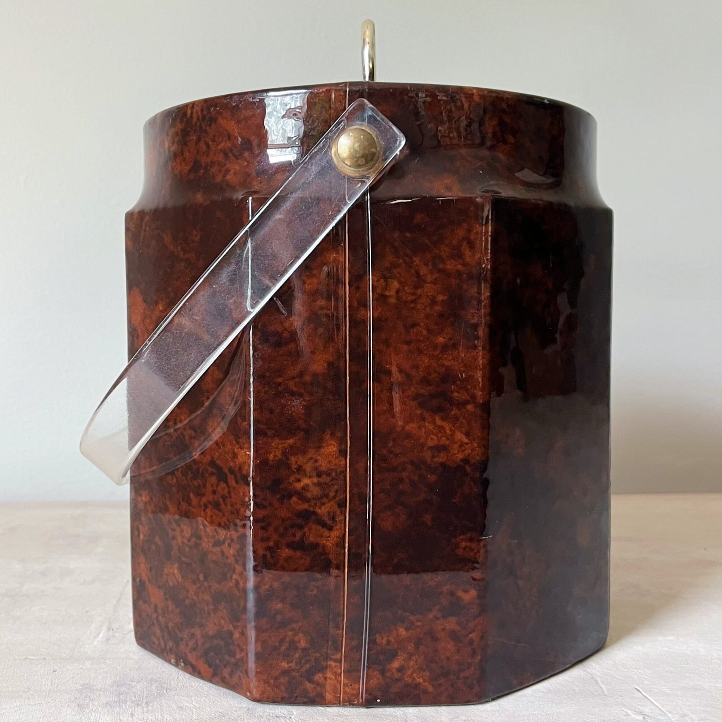 Tortoiseshell Padded Ice Bucket by Genpak