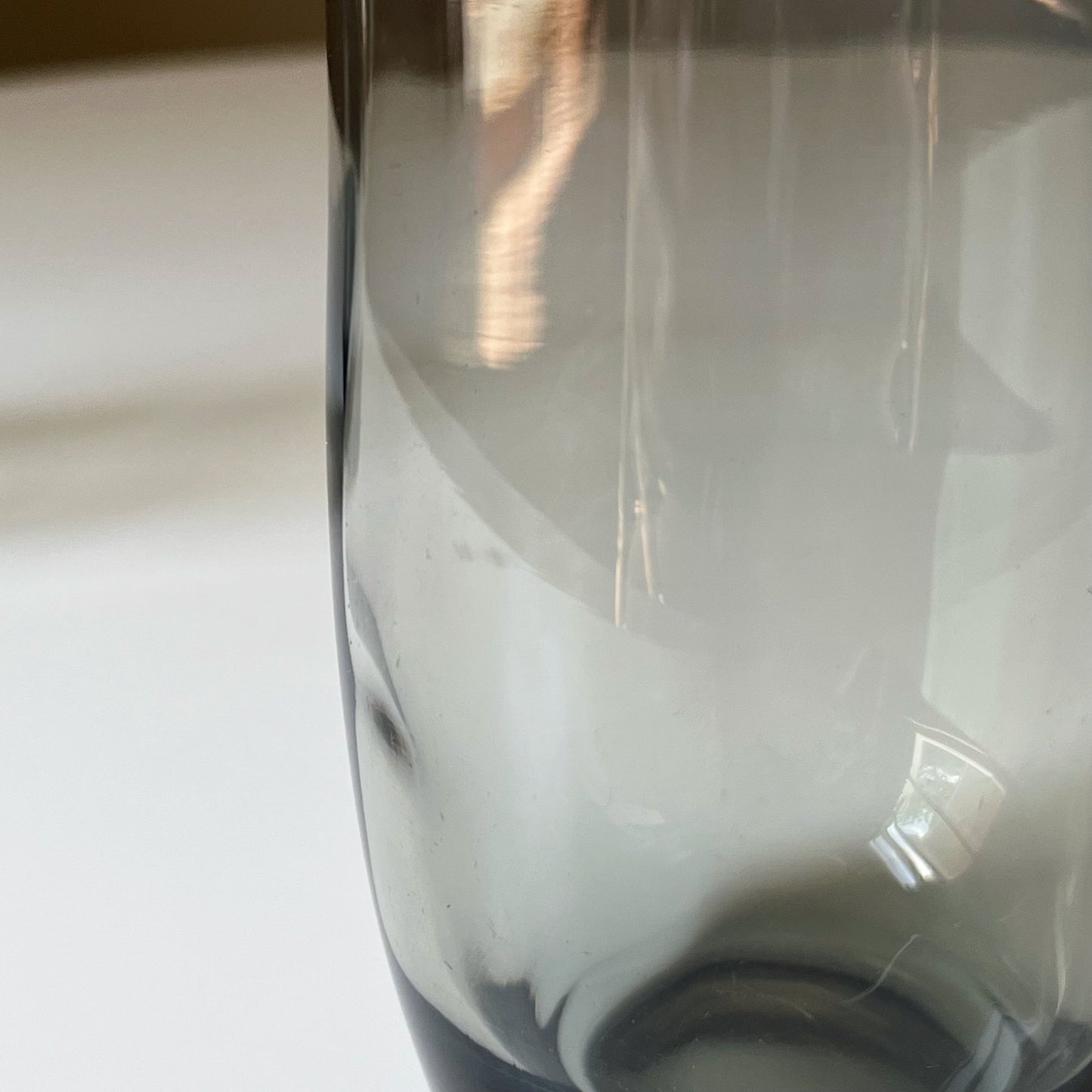 Smokey Gray Glass Highball Tumblers