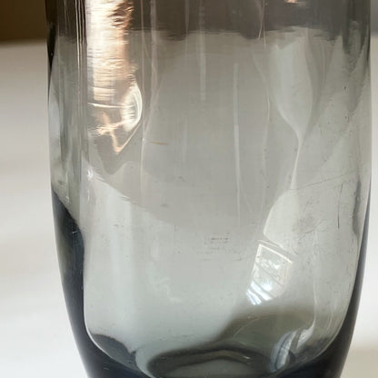 Smokey Gray Glass Highball Tumblers