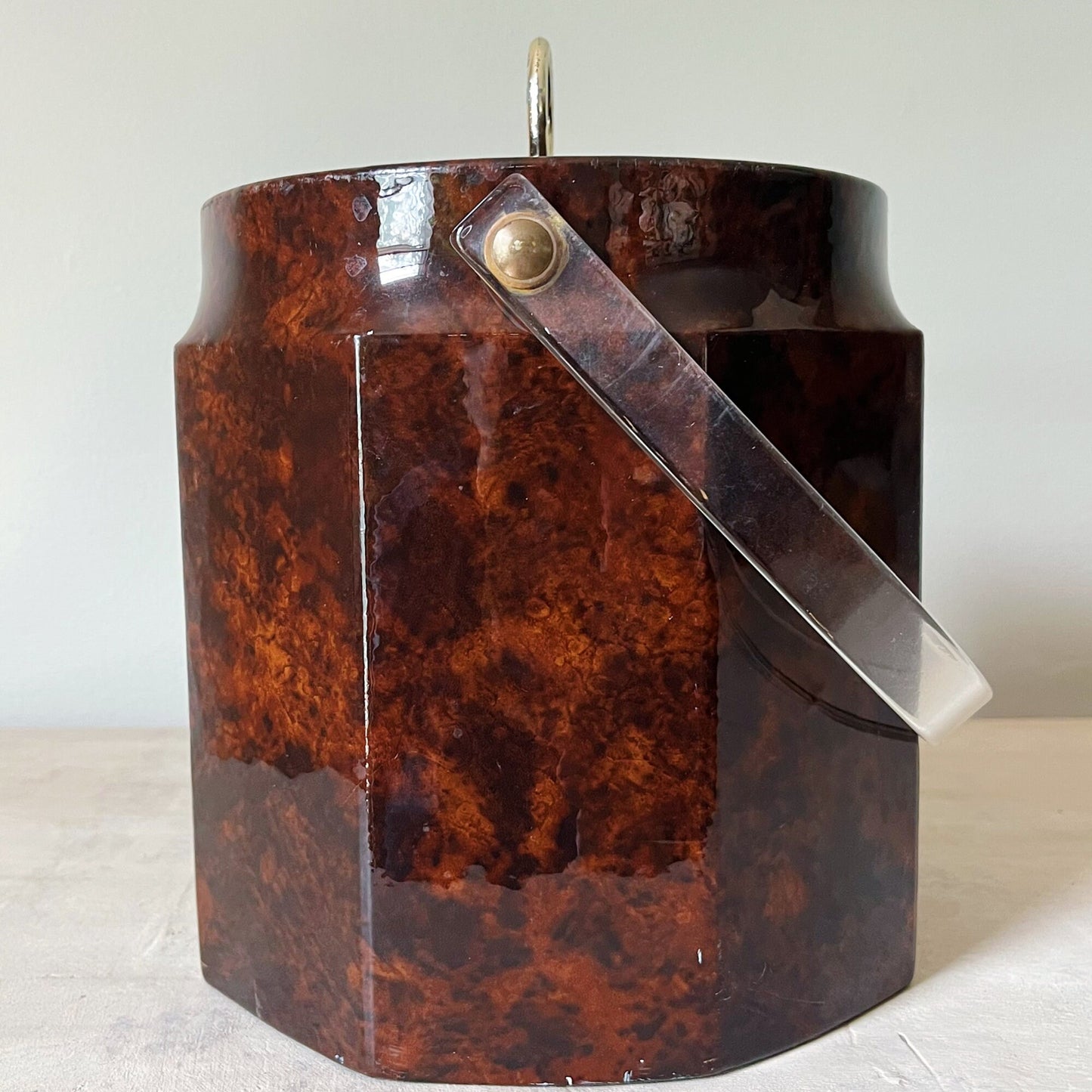 Tortoiseshell Padded Ice Bucket by Genpak