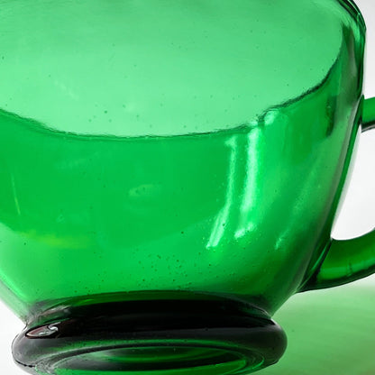 Emerald Green Glass Tea Cups