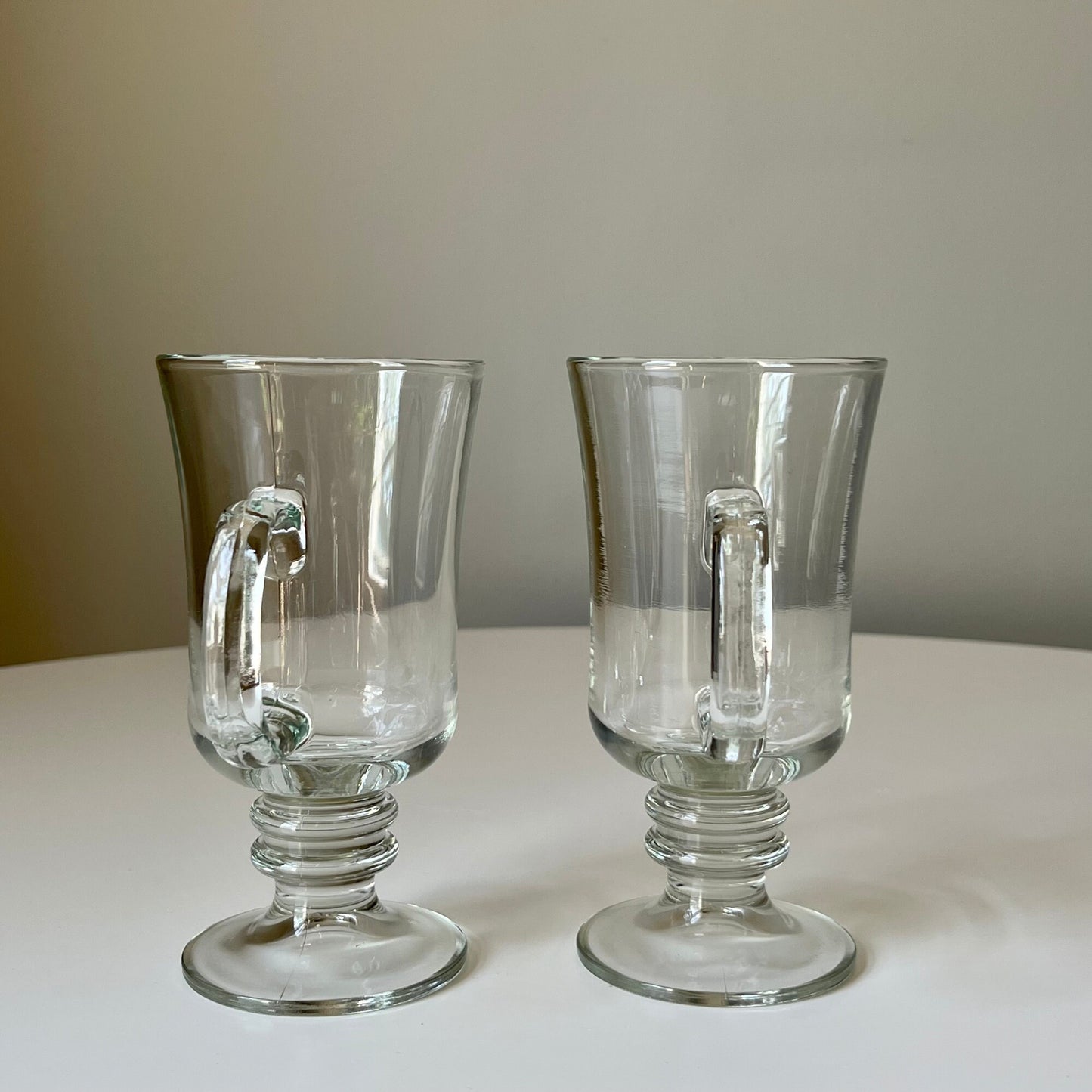 Clear Glass Irish Coffee Mugs