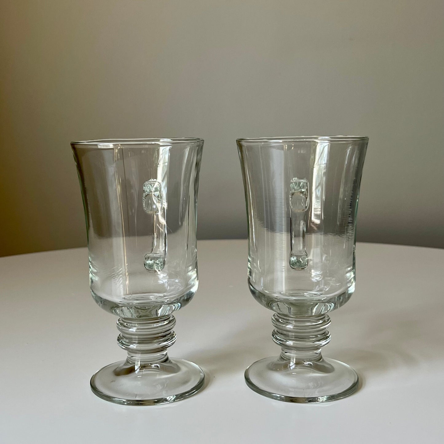 Clear Glass Irish Coffee Mugs