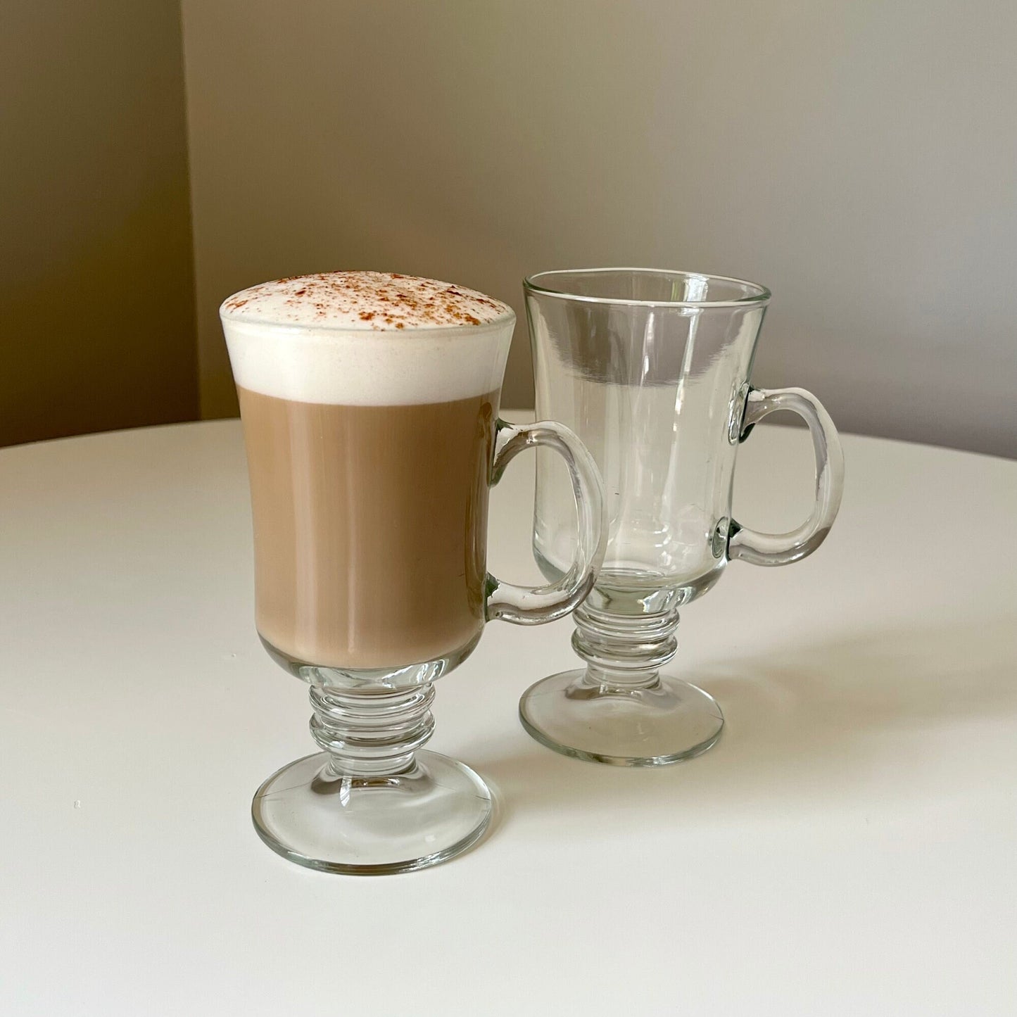 Clear Glass Irish Coffee Mugs