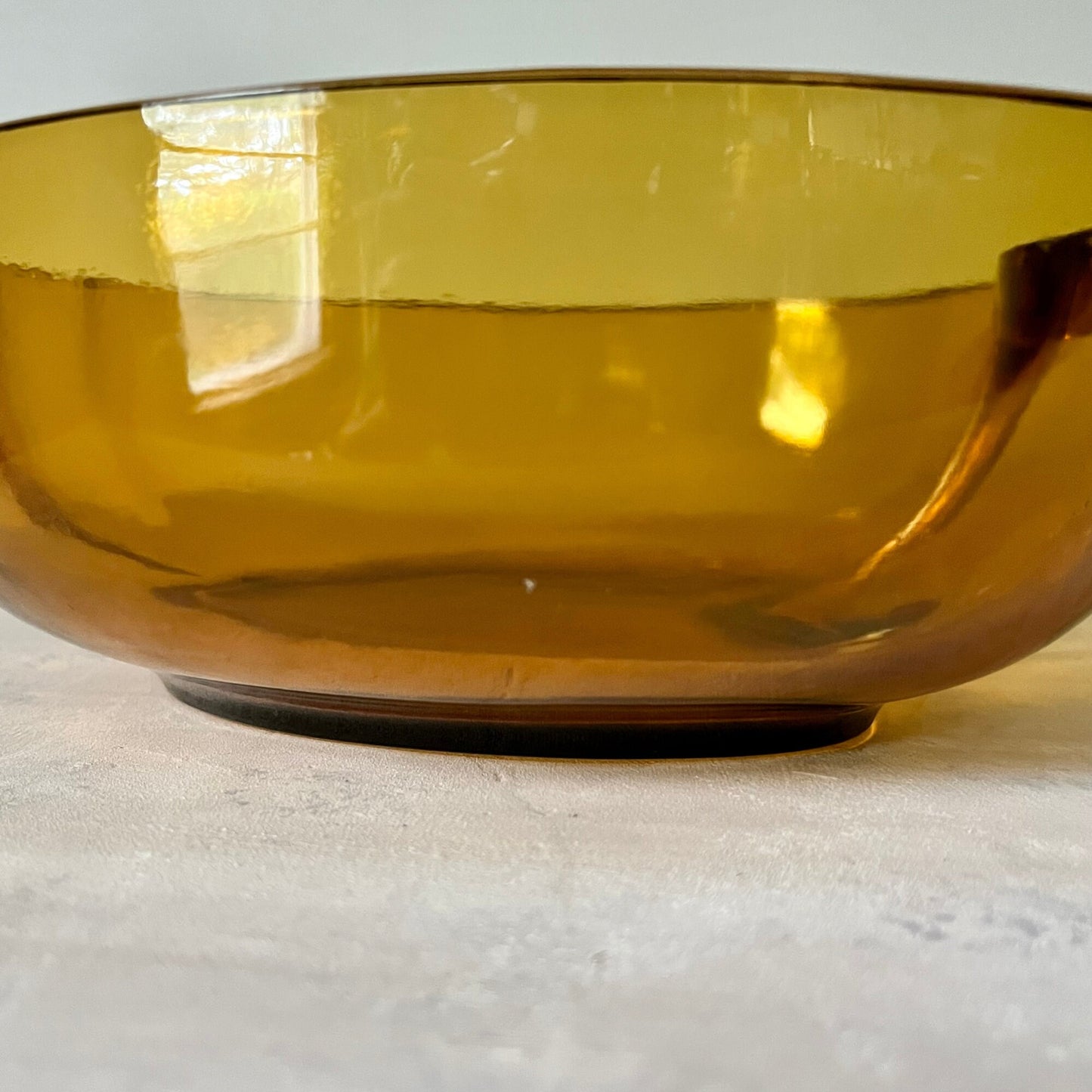 Amber Glass Serving Bowl by Hazel Atlas