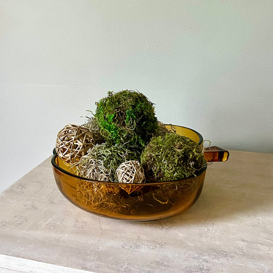 Amber Glass Serving Bowl by Hazel Atlas