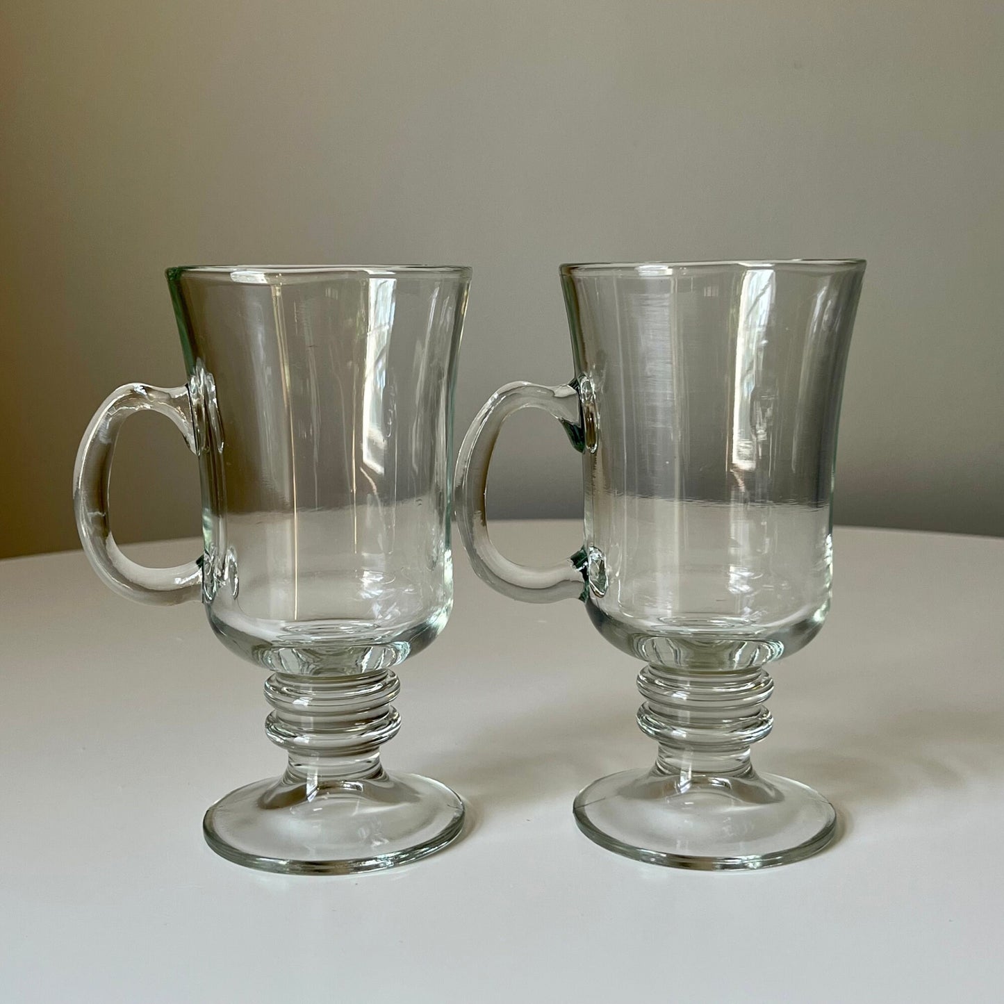 Clear Glass Irish Coffee Mugs