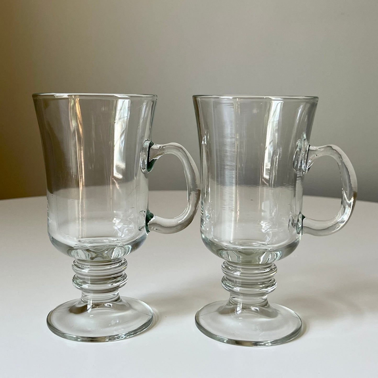 Clear Glass Irish Coffee Mugs