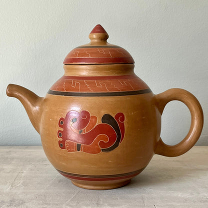 Hand Crafted Latin American Folk Art Teapot