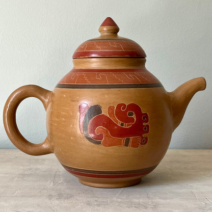 Hand Crafted Latin American Folk Art Teapot