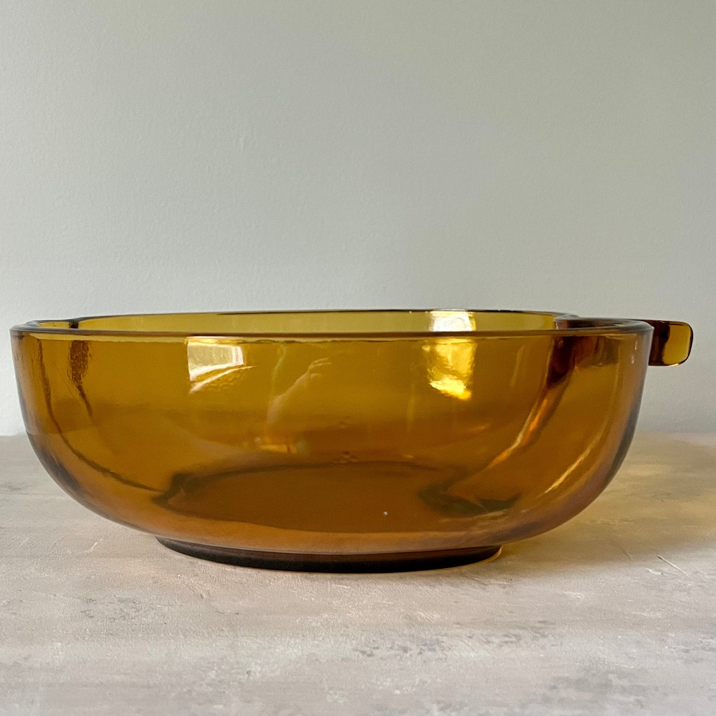 Amber Glass Serving Bowl by Hazel Atlas