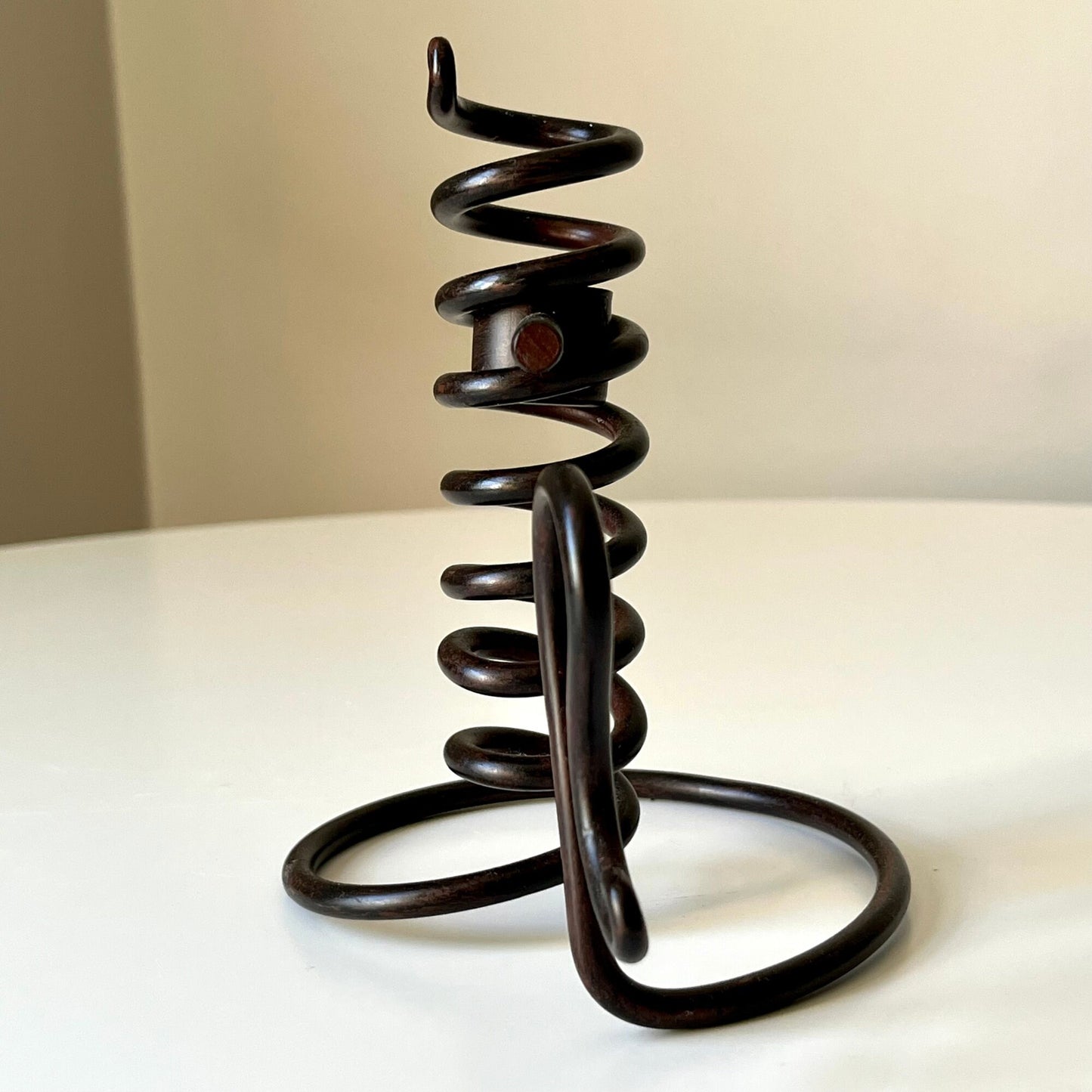 Cast Iron Spiral Adjustable Chamberstick