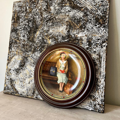 Norman Rockwell Framed Plate of "A Young Girl's Dream"