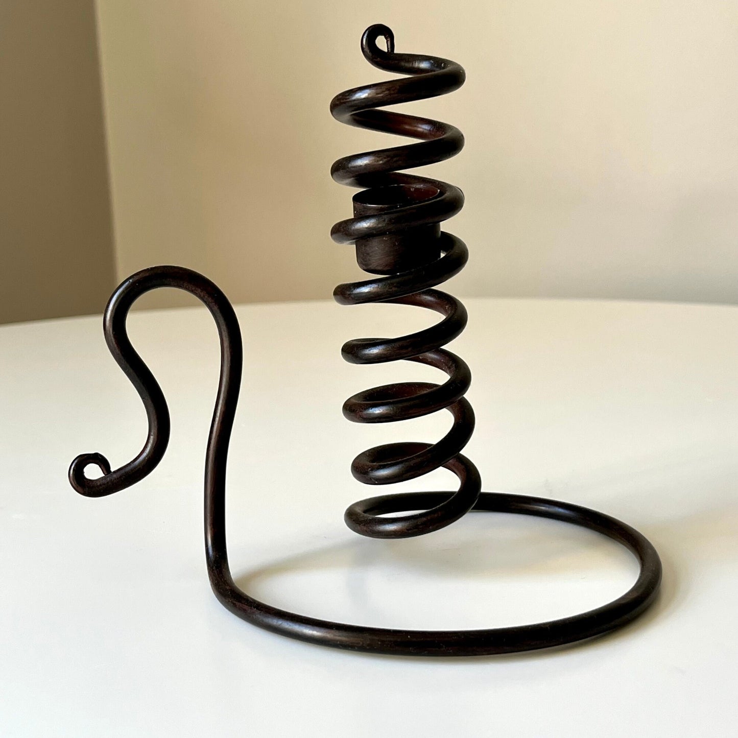 Cast Iron Spiral Adjustable Chamberstick