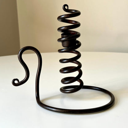 Cast Iron Spiral Adjustable Chamberstick