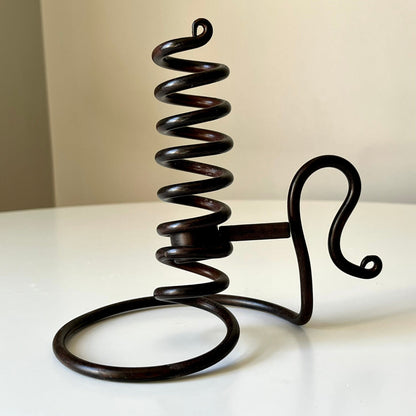 Cast Iron Spiral Adjustable Chamberstick