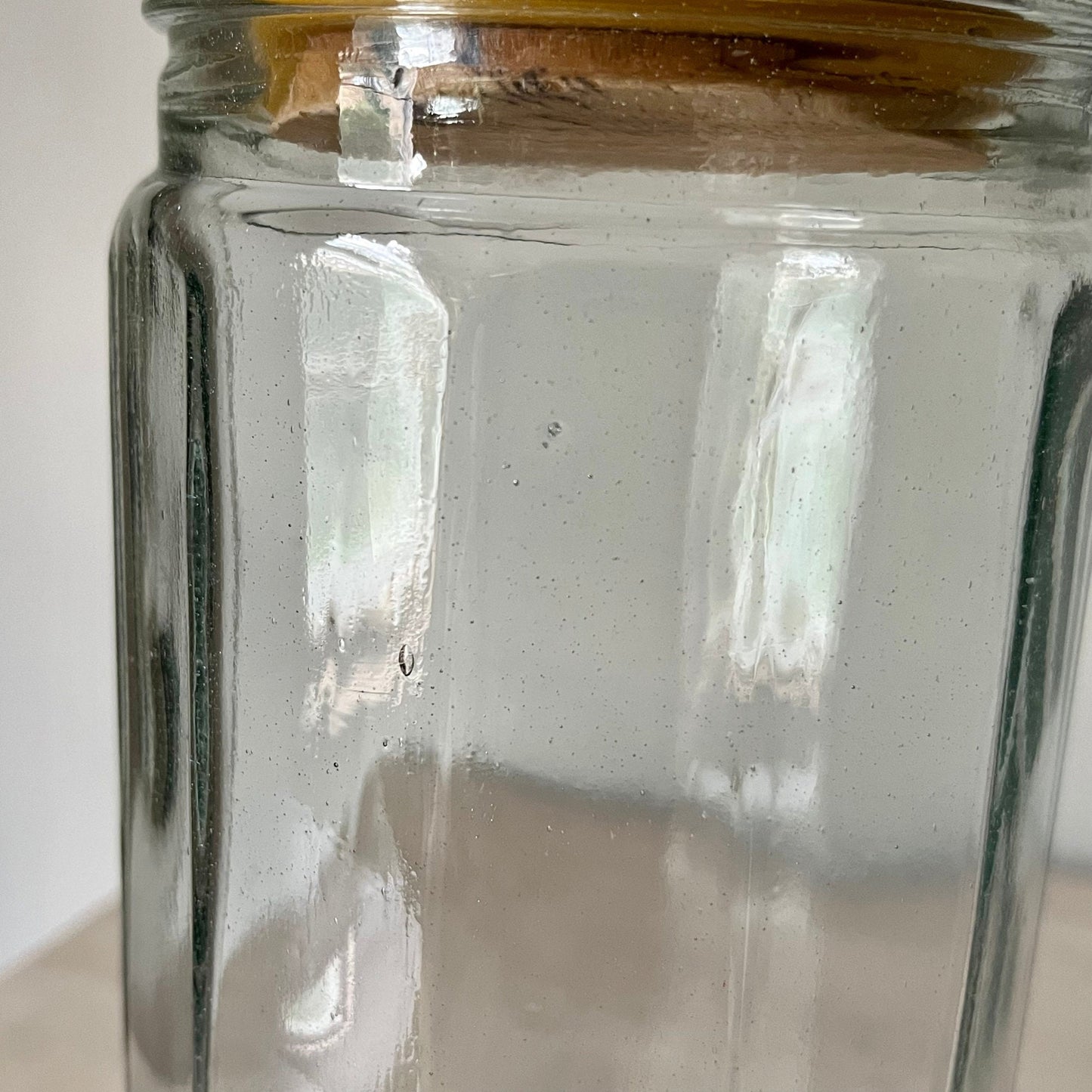 Large Clear Glass Jars with Wood Lids