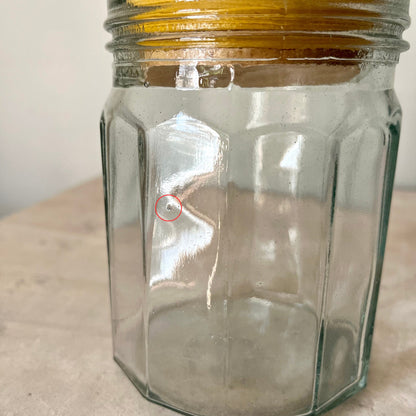 Medium Clear Glass Jars with Wood Lids