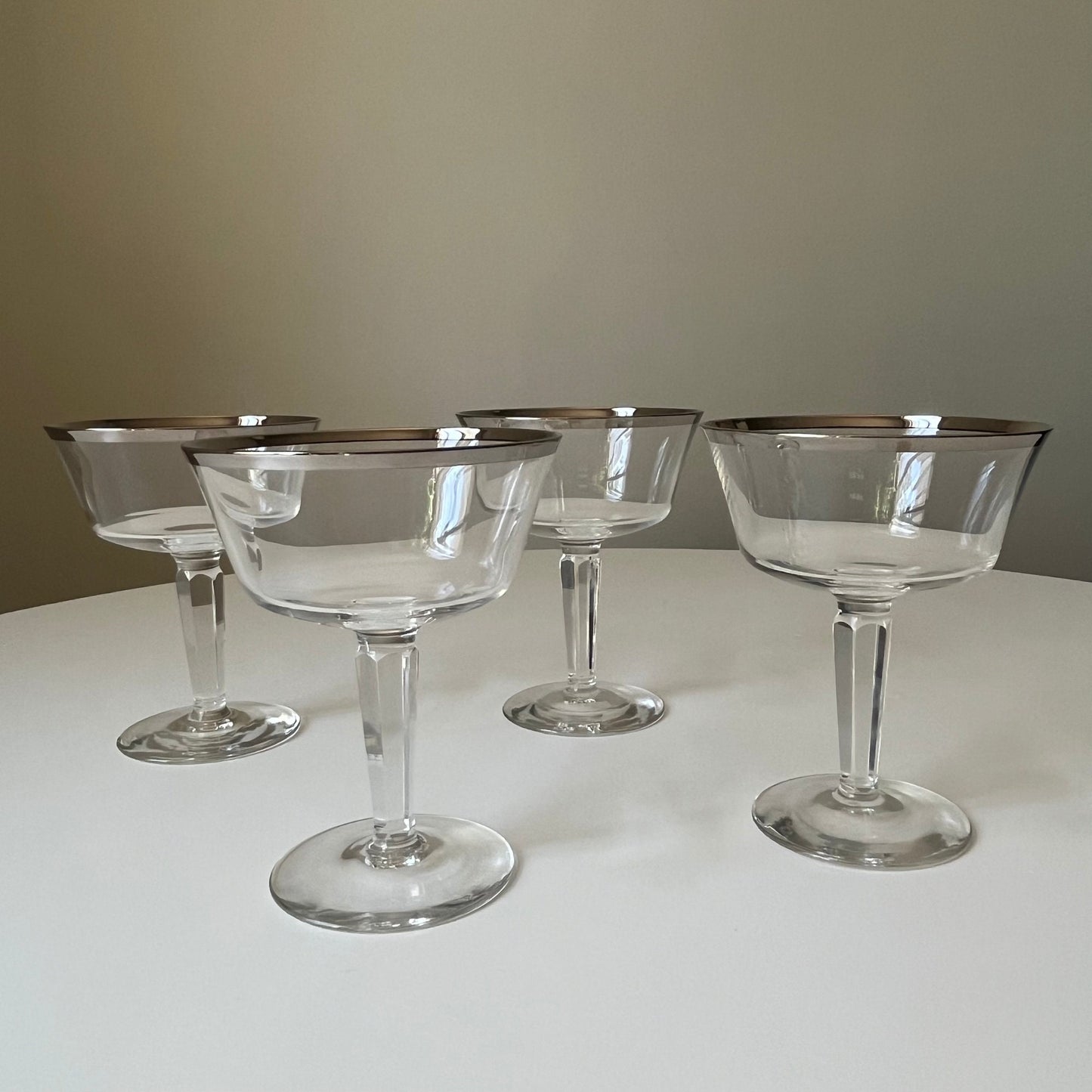 Solitaire Champagne Coupes by Lenox