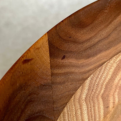 Solid American Walnut Salad Bowl Set