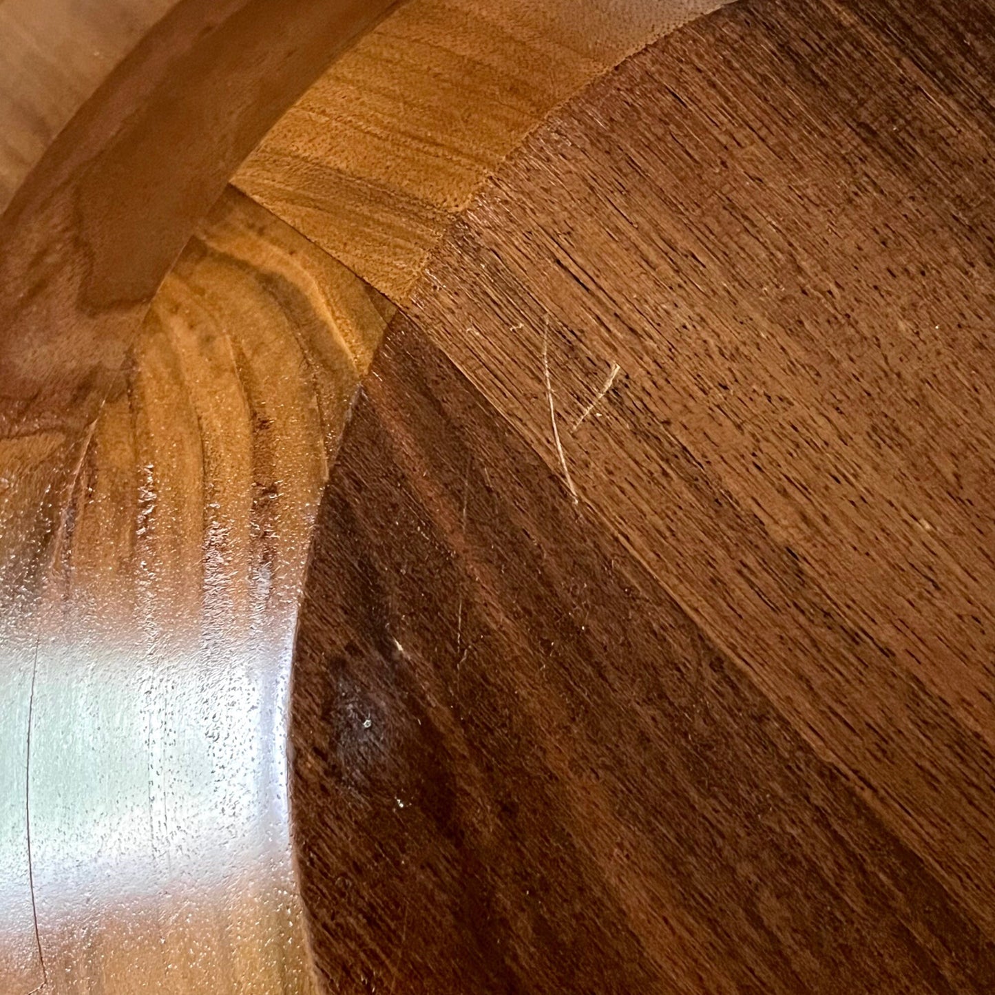 Solid American Walnut Salad Bowl Set