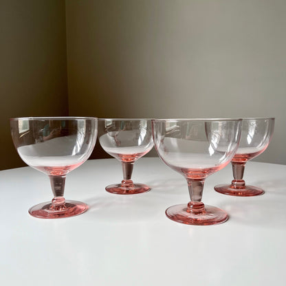 Light Pink Margarita Glasses/Dessert Coupes