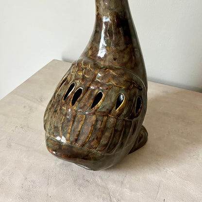 Ceramic Glazed Goose Shaped Lantern