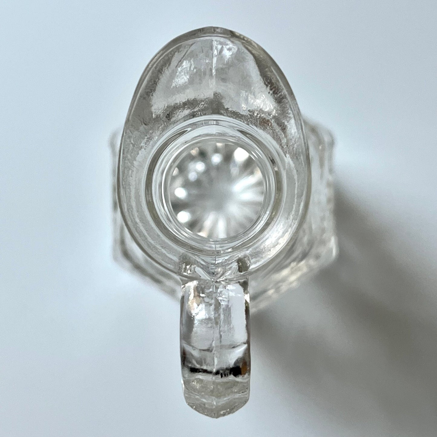 Glass Cruet with Intricate Etched Design