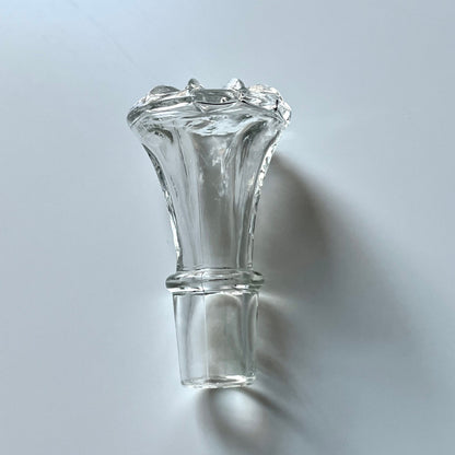 Glass Cruet with Intricate Etched Design