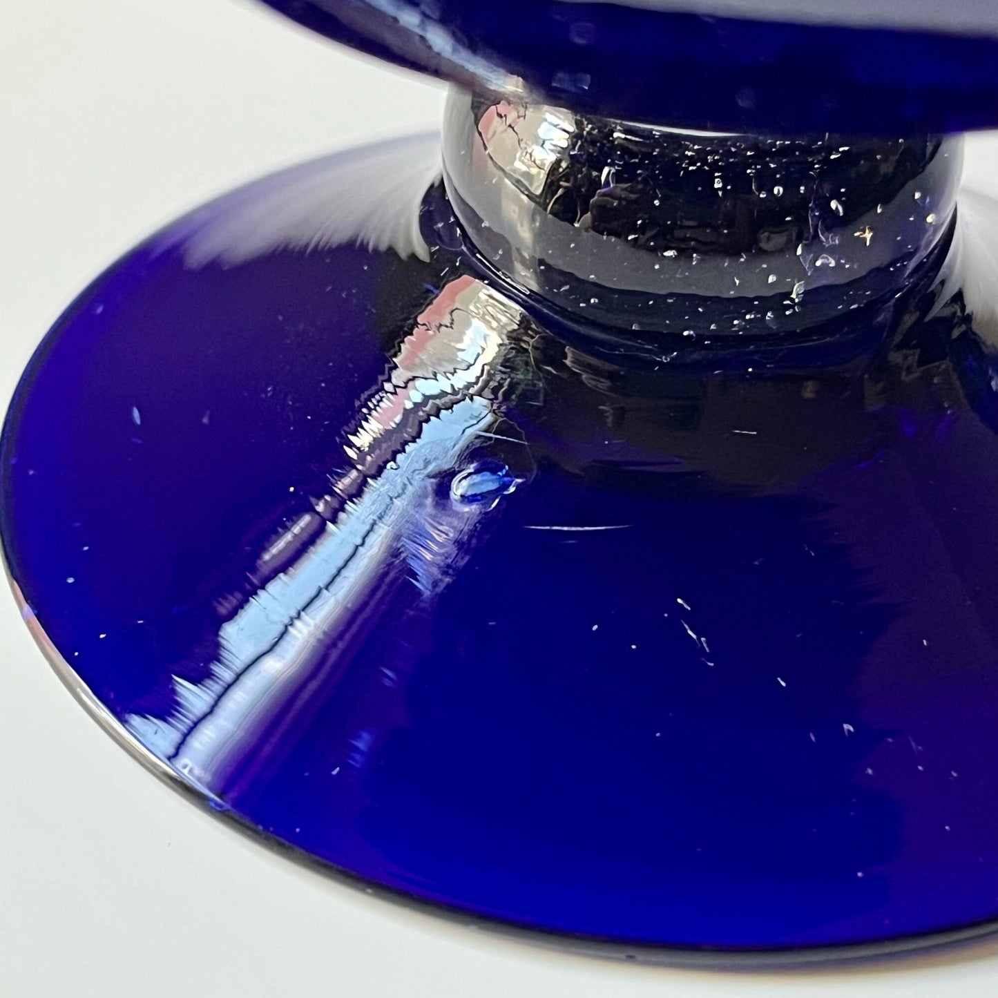 Hand Blown Cobalt Blue Glass Brandy Sniffers