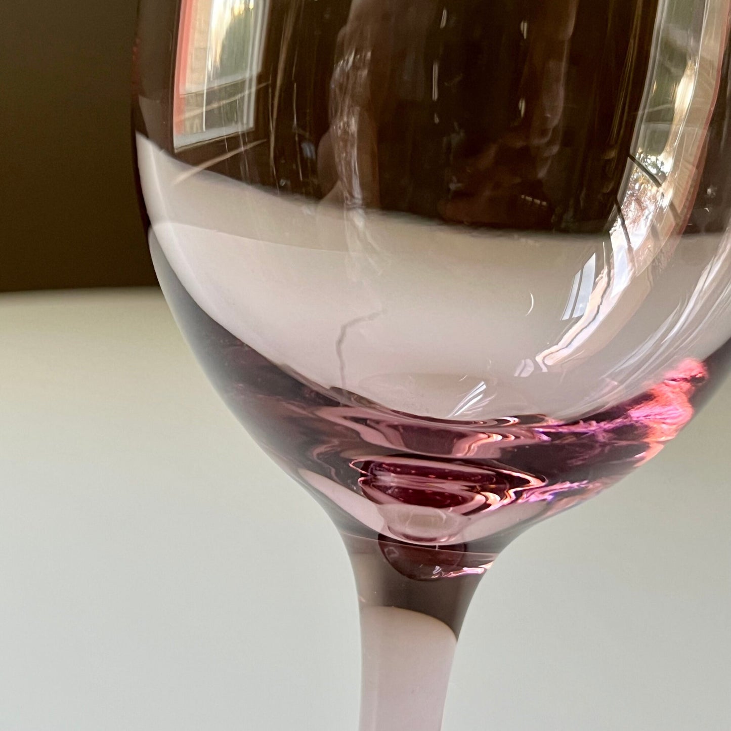 Premier Pink Plum Wine Glasses by Libby