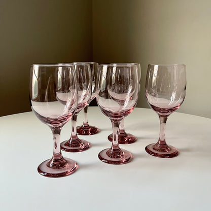 Premier Pink Plum Wine Glasses by Libby