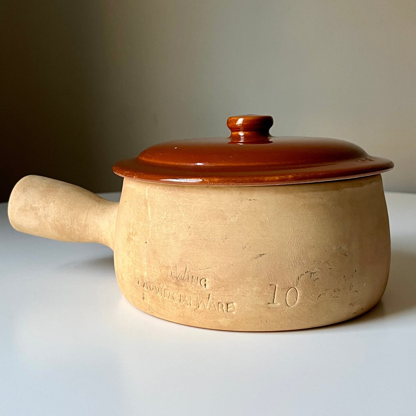 Large Lidded Bowl with Handle by Provincial Ware