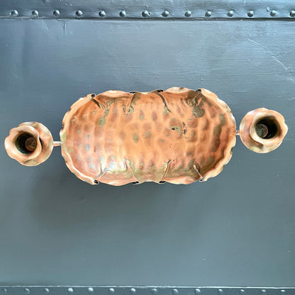 Gregorian Copper Console Candle Bowl