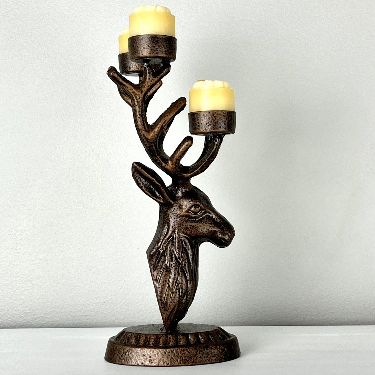 Metal Deer Shaped Candelabra