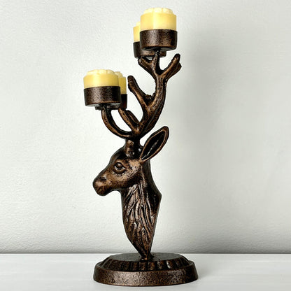 Metal Deer Shaped Candelabra