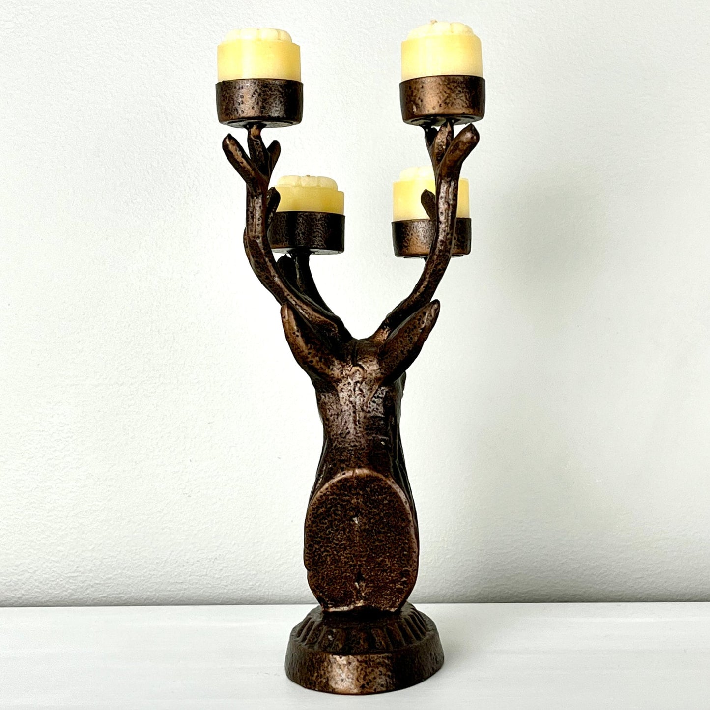 Metal Deer Shaped Candelabra