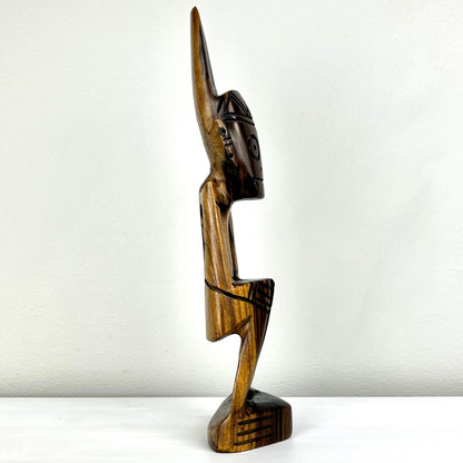 Hand Carved Wood Totem Sculpture