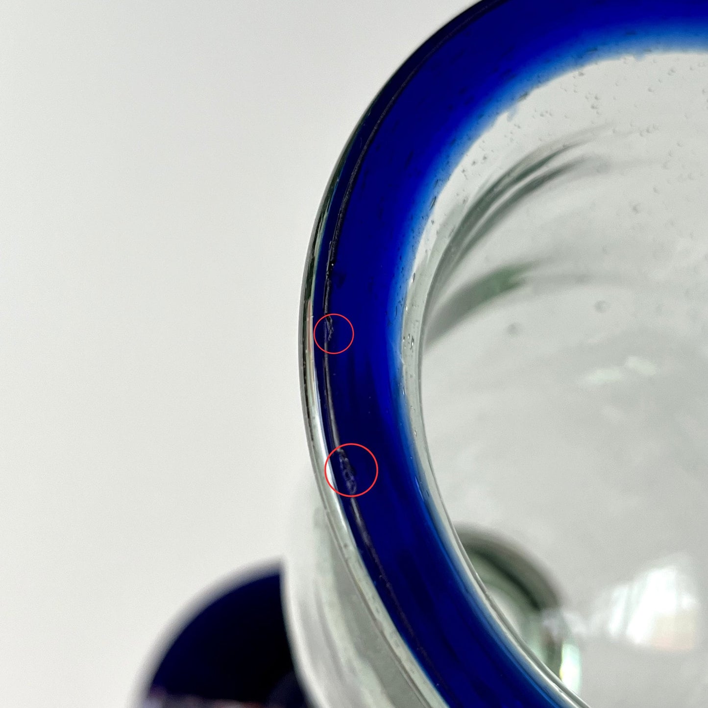 Hand Blown Cobalt Blue Wine Glasses