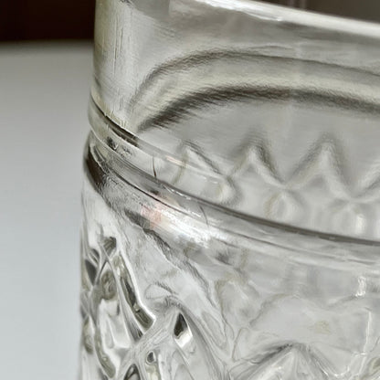 Embossed Diamond Glass Tumblers