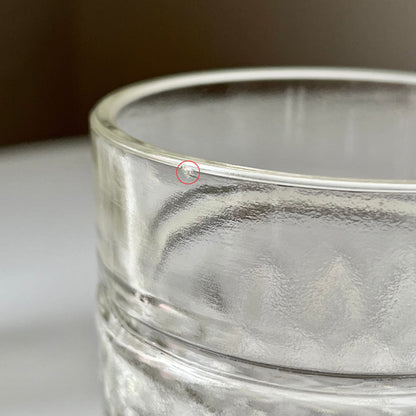 Embossed Diamond Glass Tumblers