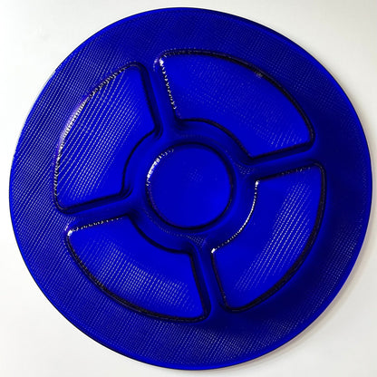 Cobalt Blue Glass Serving Tray