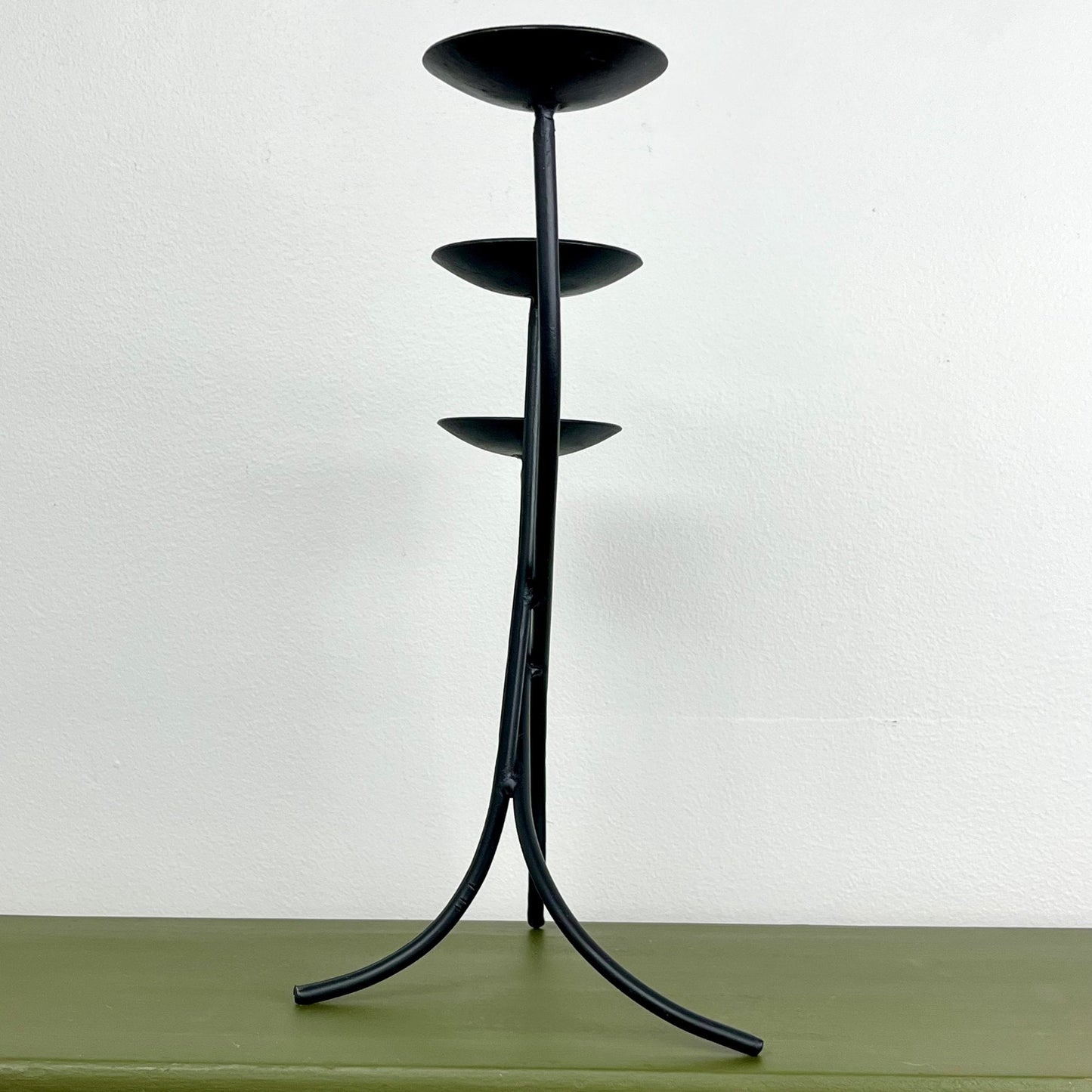 Modernist Metal Candelabra