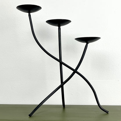 Modernist Metal Candelabra