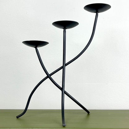 Modernist Metal Candelabra